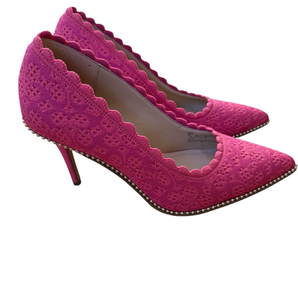 Coach Waverly Pink and Orange Stiletto Heels - Picture 4 of 8